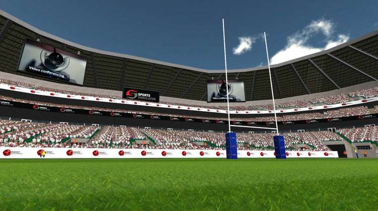 Rugby Simulation on Interactive Multi Sports Simulator
