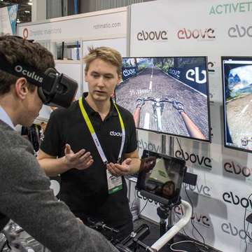 Ebove Virtual Bike Combines VR and Real Motion with Social Challenge