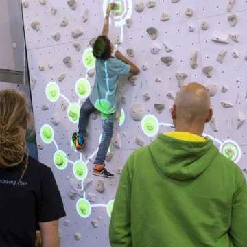 Augmented Climbing Wall Introduces First Gaming Platform for Indoor Climbing
