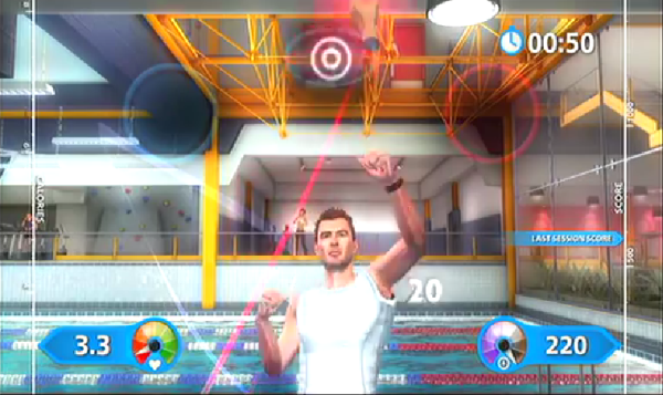 Move Fitness ? PS3, showing some of the cardio and fitness workouts