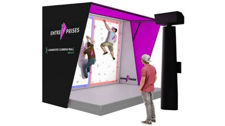 Augmented Climbing Wall Gets Global Service Package Through Partnership with Entre-Prises