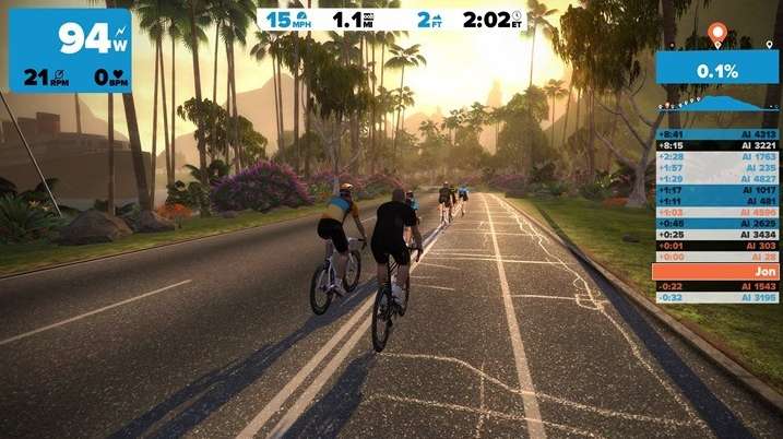 Zwift: Massive Multiplayer Video Game for Indoor Cyclists