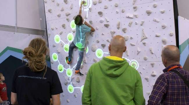 Augmented Climbing Wall Introduces First Gaming Platform for Indoor Climbing