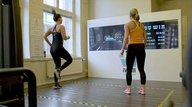 iWall Delivers Immersive Fitness Games for Strength and Cardio Workouts