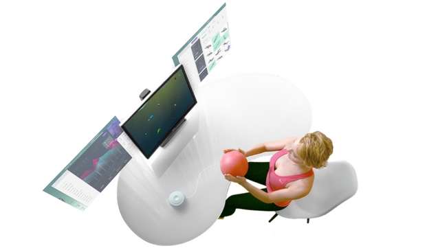 SunBall Exercise Ball Uses Biofeedback Games to Speed up Recovery