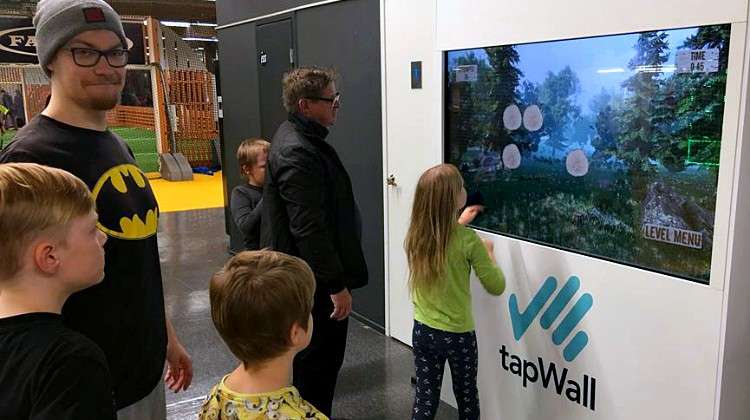 TapWall Engages Players in Workout Games That Improve Reaction Time and Agility