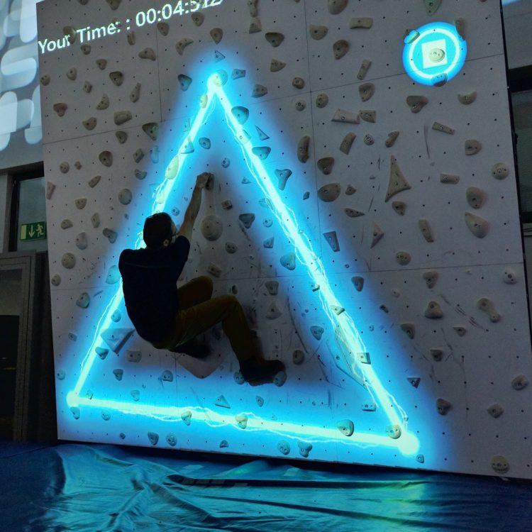interactive climbing wall