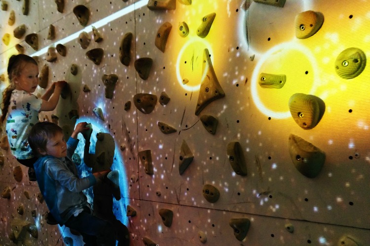 interactive climbing wall