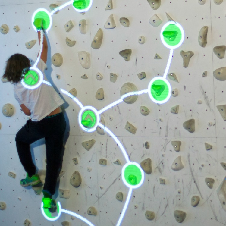 interactive climbing wall