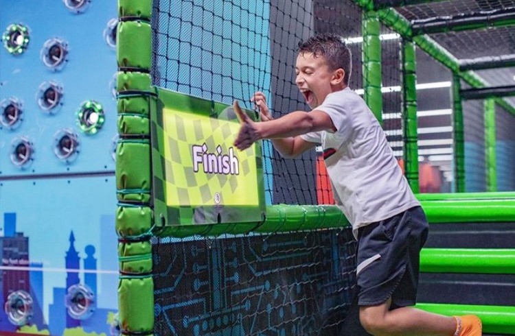 interactive trampoline game