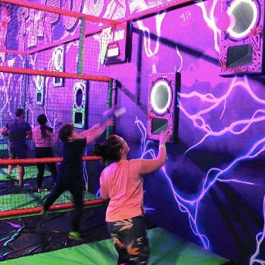 interactive trampoline game