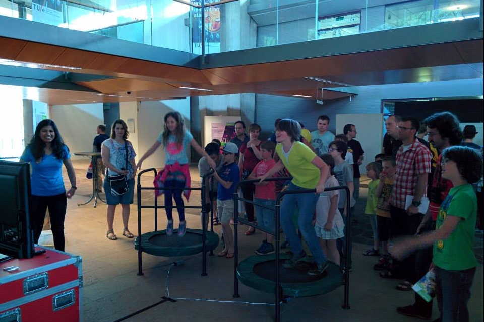 interactive trampoline