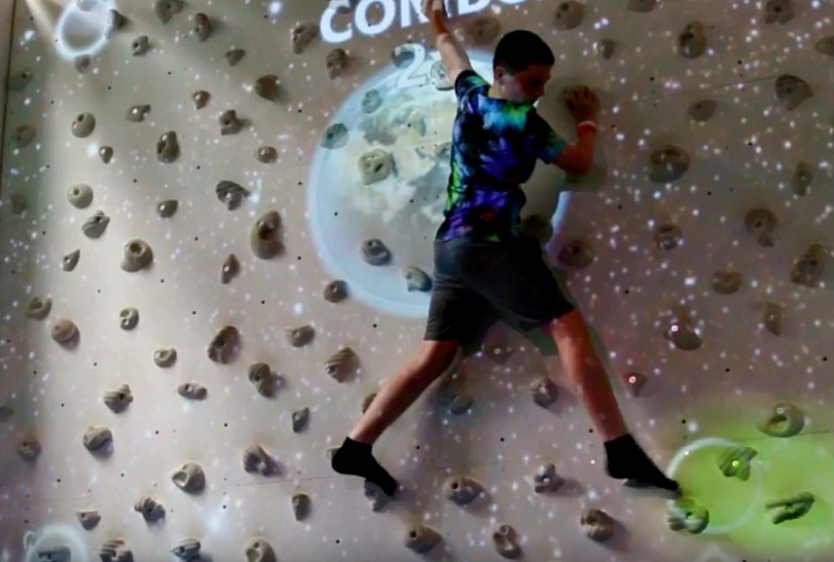 interactive climbing wall
