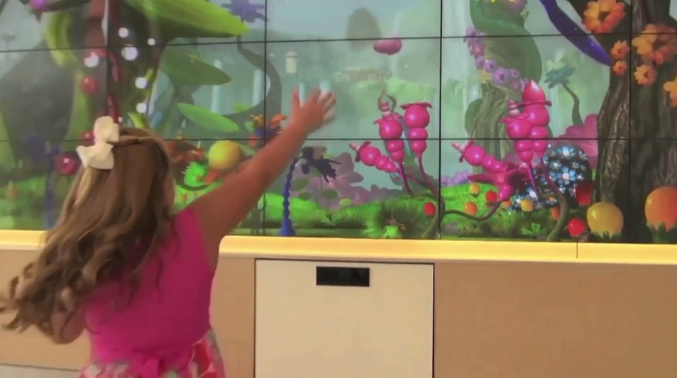 interactive wall tracking hospital game