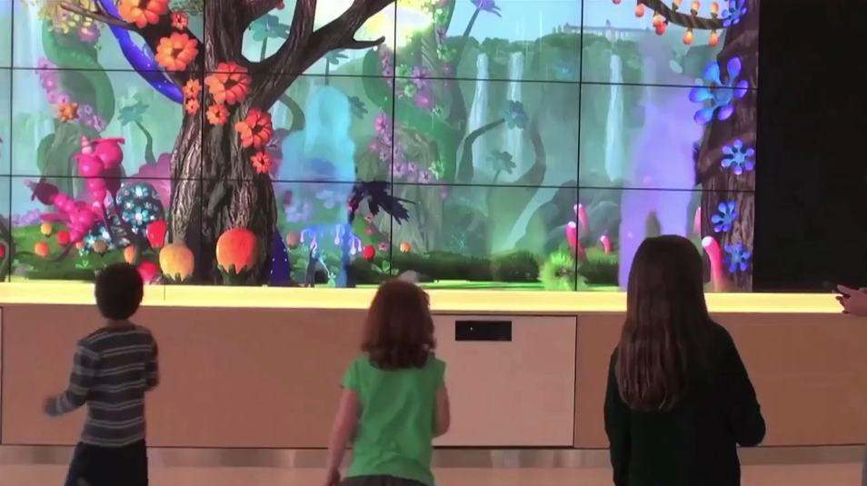 interactive wall game motion tracking