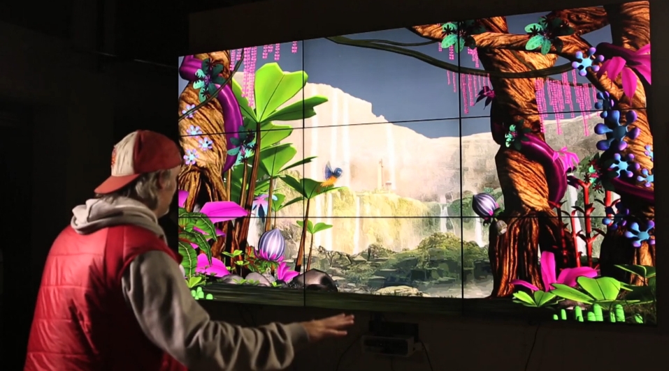interactive wall game motion tracking