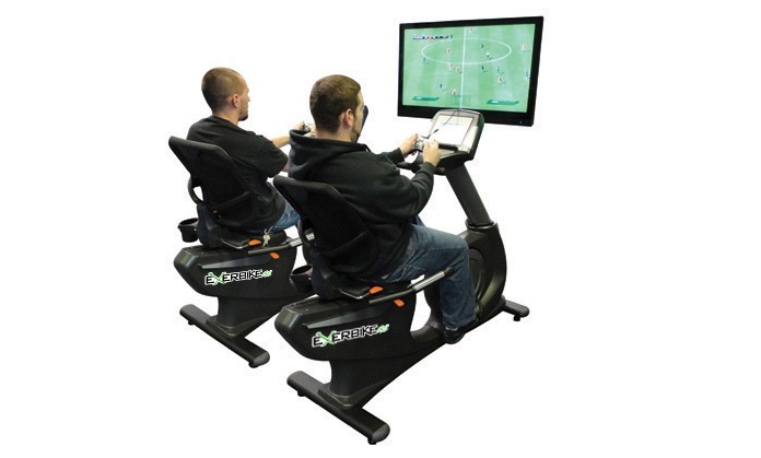 Interactive Biking with the ExerBike XG Fitness Gaming