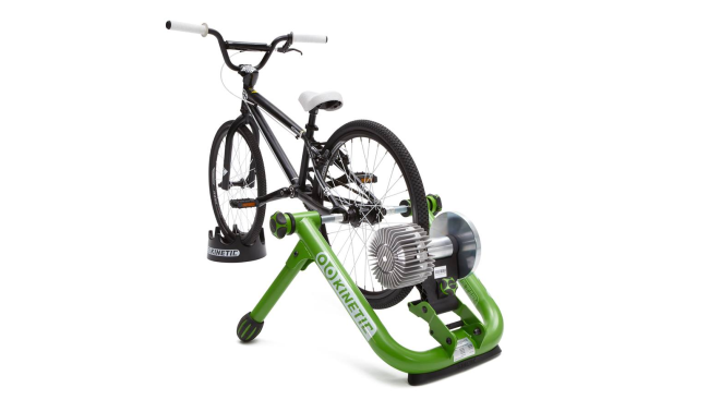 Bike trainer small wheel outlet adapter