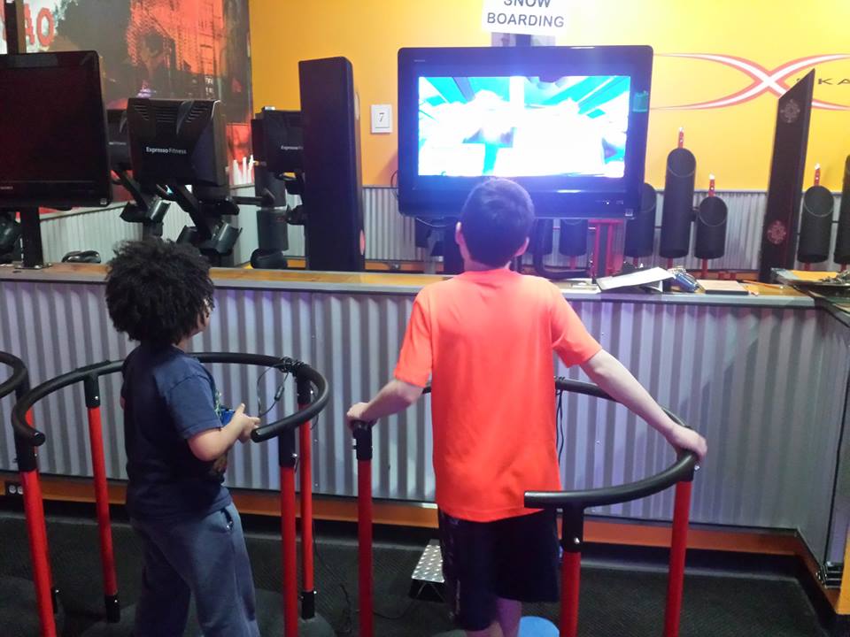 interactive fitness gaming rooom